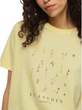 Maglietta Vila Sybil gialla per donna.