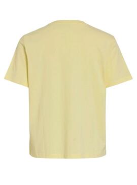 Maglietta Vila Sybil gialla per donna.