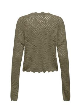 Maglia verde Only Pamela per donna