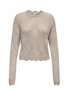 Maglia Only Pamela beige per donna