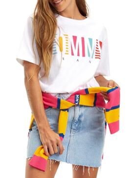 T-Shirt Tommy Jeans Summer White Woman