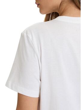 Maglietta Calvin Klein Jeans Classic Boxed Monogram bianca per donna