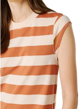 Abito Pepe Jeans viola beige e arancione per donna