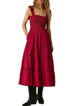 Abito Pepe Jeans Avril fucsia per donna