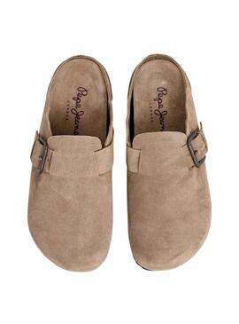 Zoccoli Pepe Jeans Corby beige per uomo