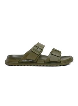 Sandali Pepe Jeans Ocean Brand verdi per uomo