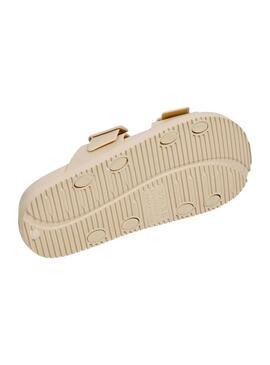 Sandali Pepe Jeans Ocean Studs beige per donna.