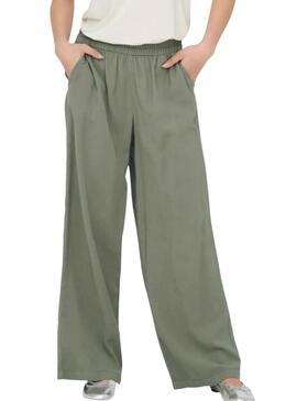 Pantaloni Only Laris verdi per donna