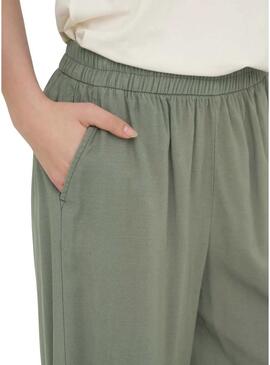 Pantaloni Only Laris verdi per donna
