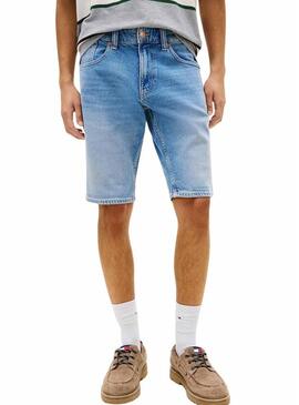 Bermuda in denim Tommy Jeans Ronnie lavato chiaro per uomo