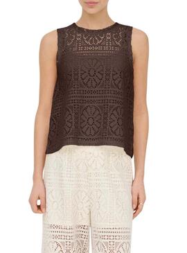 Top Only marrone solo per donna.