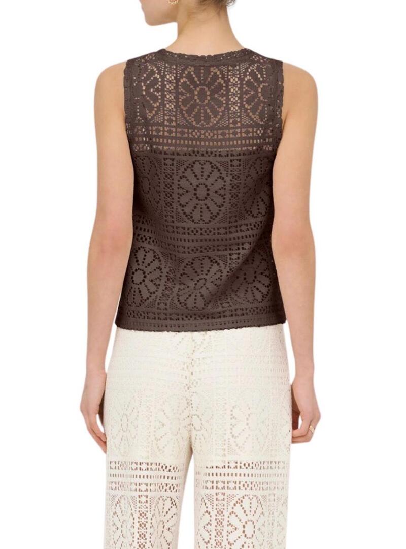 Top Only marrone solo per donna.