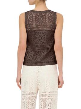 Top Only marrone solo per donna.