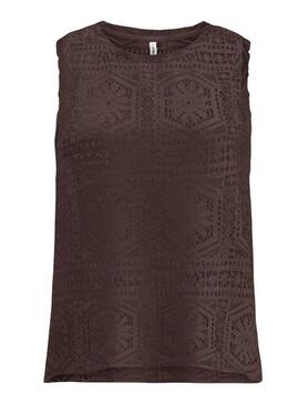 Top Only marrone solo per donna.