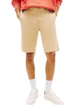 Bermuda Tommy Jeans Scanton beige per uomo