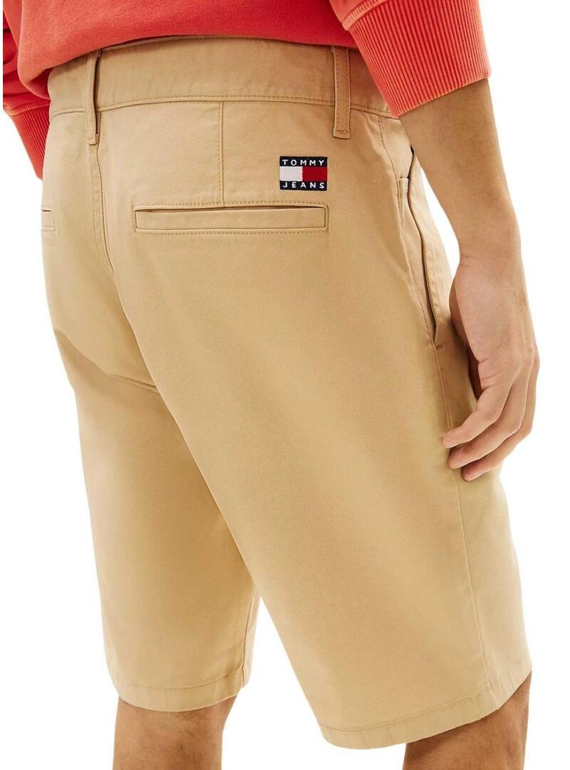 Bermuda Tommy Jeans Scanton beige per uomo