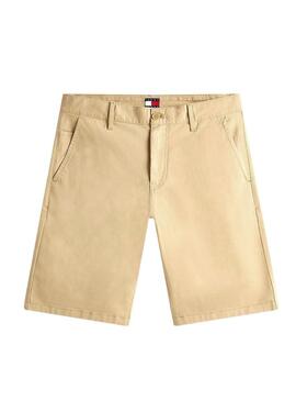 Bermuda Tommy Jeans Scanton beige per uomo