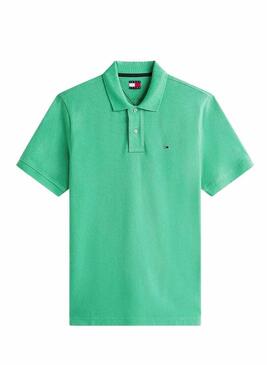 Polo Tommy Jeans Essential verde per uomo