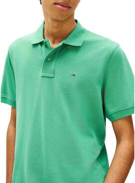 Polo Tommy Jeans Essential verde per uomo