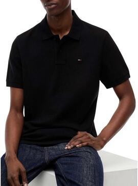 Polo Tommy Jeans Essential nero per uomo