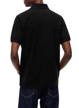 Polo Tommy Jeans Essential nero per uomo