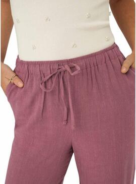 Pantaloni Only Siesta rosa per donna