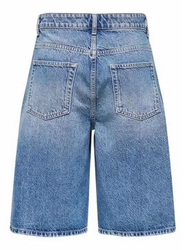 Bermuda in denim Only Mate blu per donna