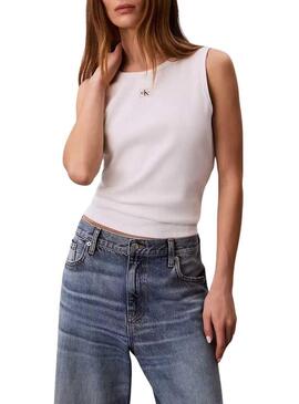 Maglietta Calvin Klein Jeans Cuto bianca per donna
