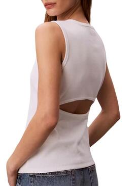 Maglietta Calvin Klein Jeans Cuto bianca per donna