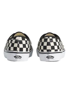 Scarpe da ginnastica Vans Authentic Check nere e bianche per uomo
