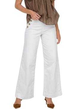 Pantaloni in denim bianchi Only Madison da donna