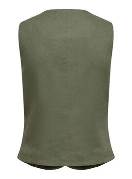 Gilet Only Goa verde per donna