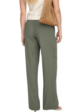Pantaloni Only Goa verdi da donna
