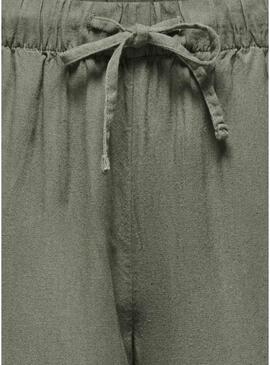 Pantaloni Only Goa verdi da donna