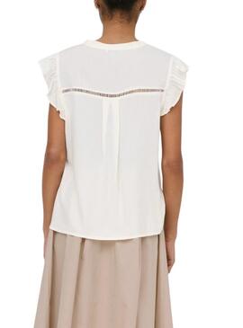 Blusa Only Rosella bianca per donna