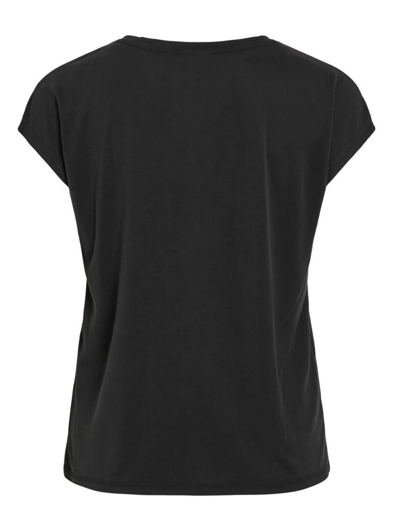 Maglietta Vila Vimodala nera da donna