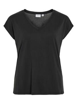 Maglietta Vila Vimodala nera da donna