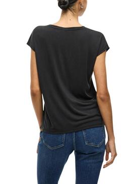 Maglietta Vila Vimodala nera da donna