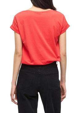 Maglietta Vila Vidreamers corallo per donna