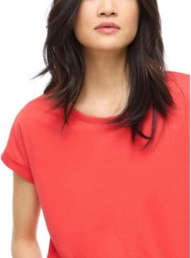 Maglietta Vila Vidreamers corallo per donna