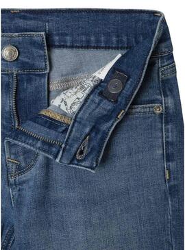 Short Pepe Jeans Cashed blu medio per bambino.