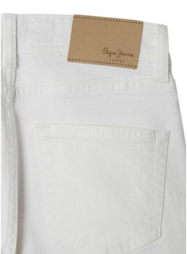 Short Pepe Jeans Hacther bianco per bambino.