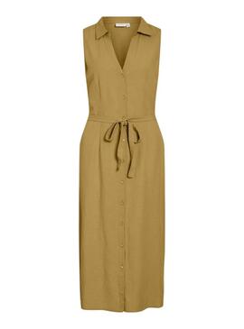 Abito Vila Viprisilla verde oliva per donna