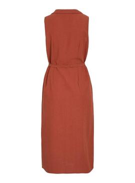 Abito Vila Viprisilla color teja per donna