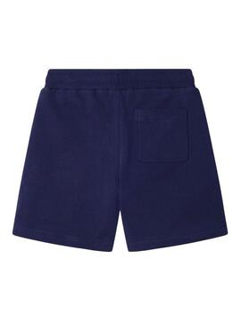 Shorts Pepe Jeans Michael blu navy per ragazzo.