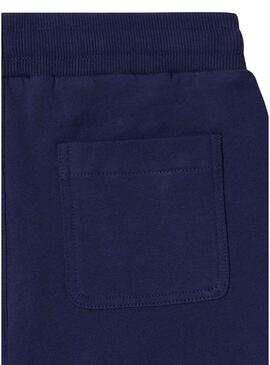 Shorts Pepe Jeans Michael blu navy per ragazzo.