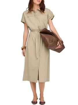 Abito Only Tanny beige per donna