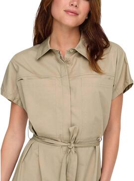 Abito Only Tanny beige per donna