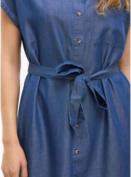 Abito Vila Vinori in denim blu scuro per donna