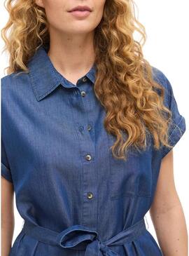 Abito Vila Vinori in denim blu scuro per donna